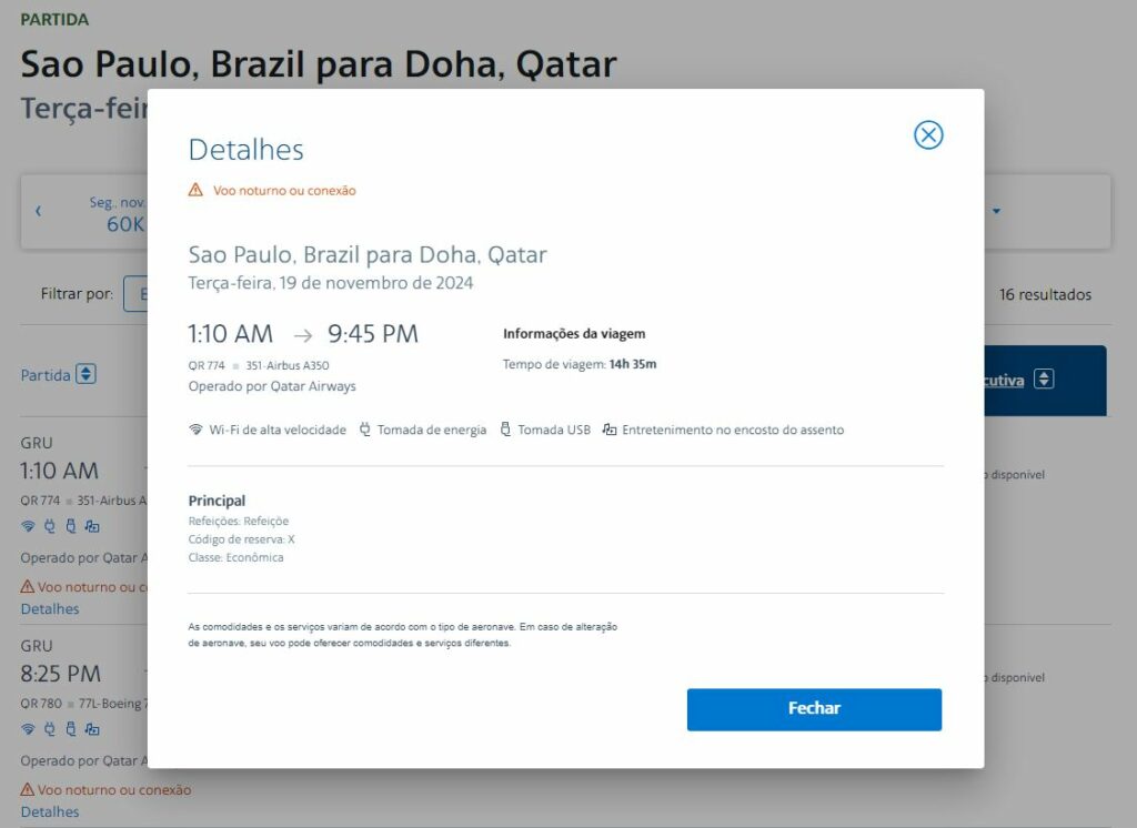 emitir tabela fixa latam