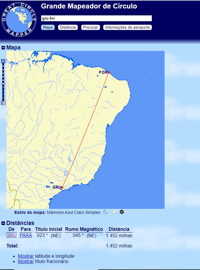 distancia de fortaleza a guarulhos