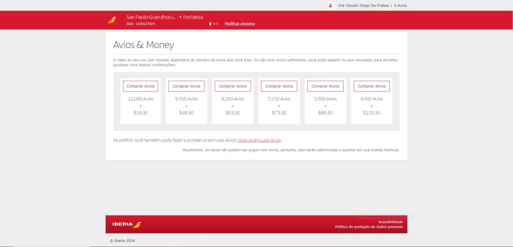 valor de resgate da iberia na latam